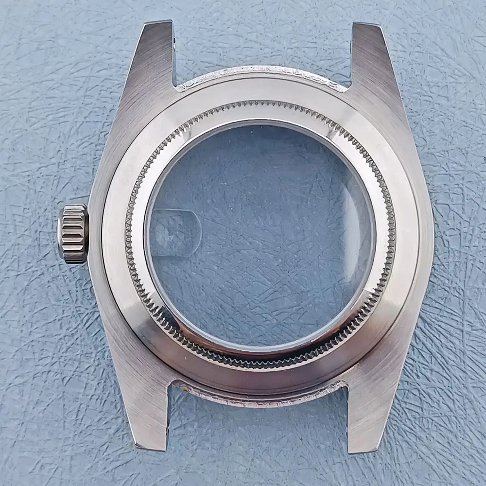 39mm watch case fits NH series 35 movement 316L stainless steel sapphire glass 10bar waterproof single calendar dial