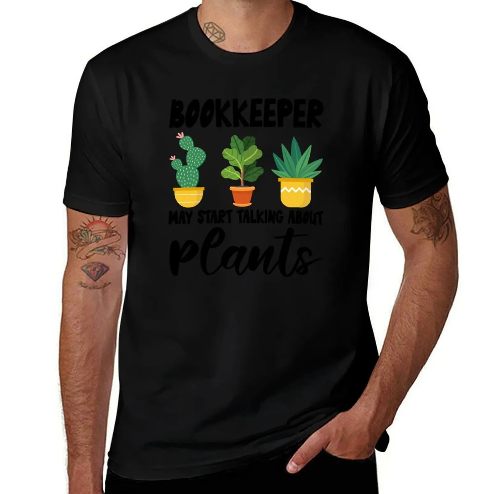 Garden Bookkeeper Birthday Present, Plant Lover Tee shirt T-Shirt Moisture Wicking Athletic T-Shirt