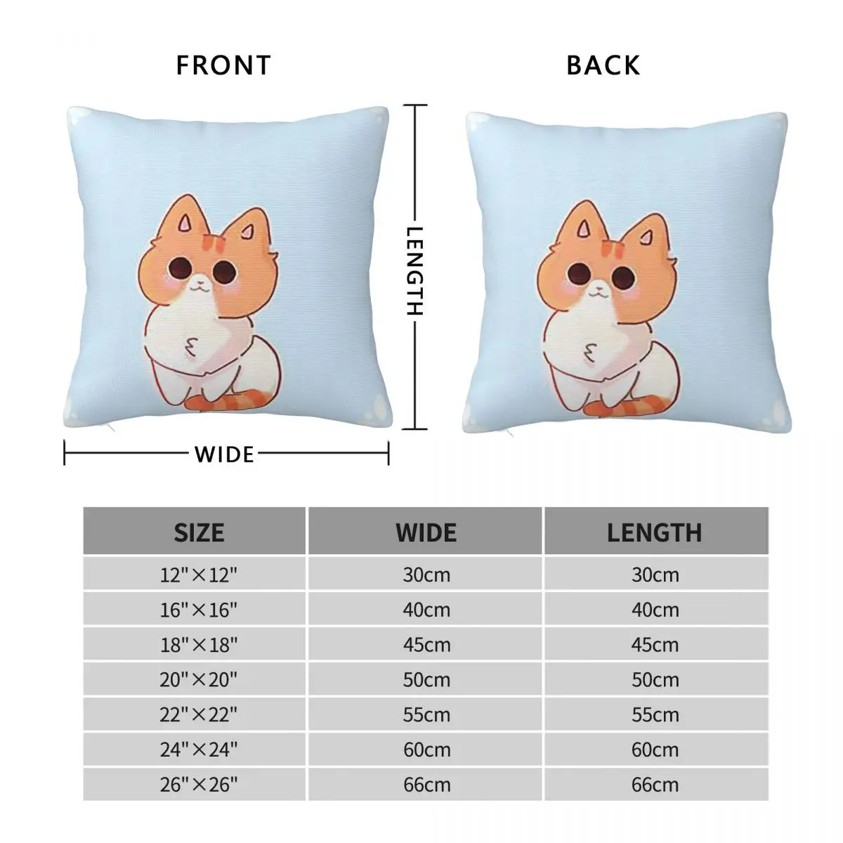 Adorable Tabby Cat Square Pillowcase Polyester Linen Velvet Creative Zip Decor Pillow Case Home Cushion Cover Wholesale