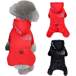 Winter Waterproof Dog Coat Warm Pet Jacket Puppy Reflective Hoodies for Small Medium Dogs Cats Clothes French Bulldog Costumes