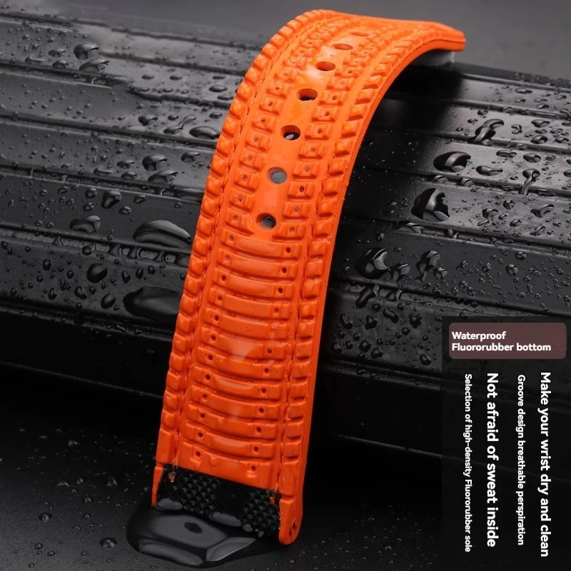 20/21/22/23/24mm Nylon Rubber Sport Watch Strap For TAG Heuer Formula 1 F1 Bull Style Aquaracer Carrera Replacement Wristband
