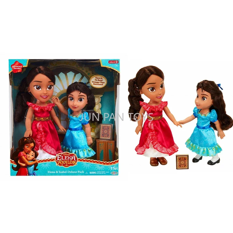 Disney Elena of Avalor Deluxe Pack with 2 Dolls Beautiful Exquisite Doll Classic Movies Action Figure Model Children's Toys Gift