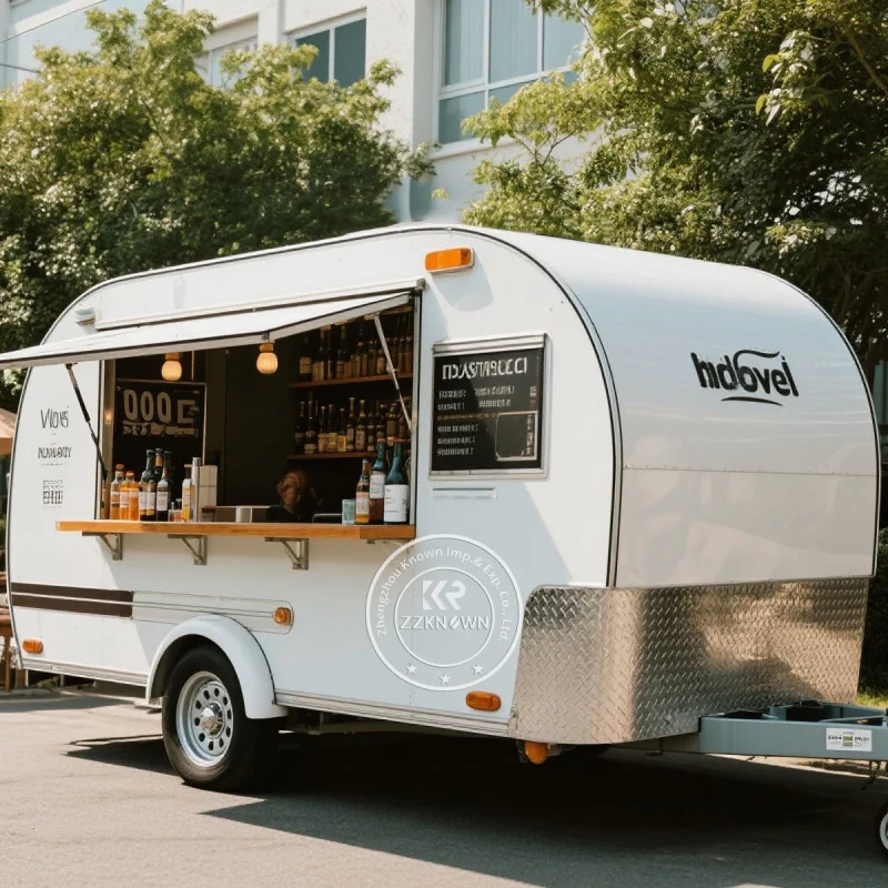 

Compact Food Trailer Unit Ideal for Startups in Mobile Catering Industry Commercial Street Food Vending Cart