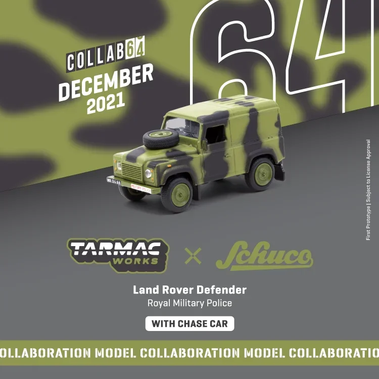 

Литая под давлением модель автомобиля Tarmac Works 1:64 Defender Royal