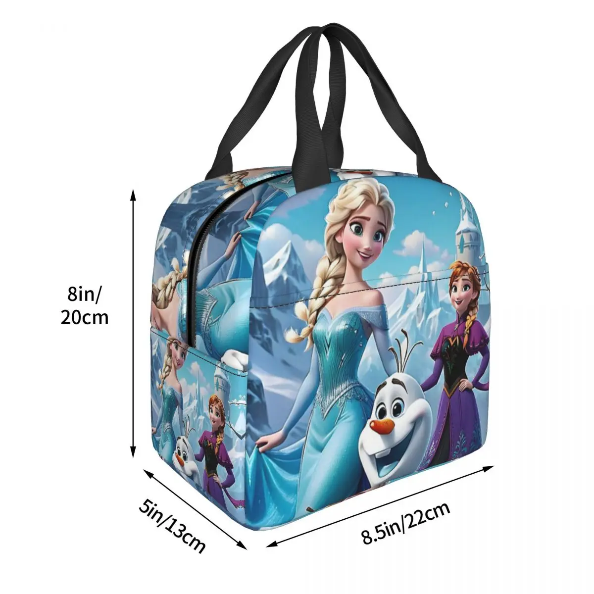 Frozen Lunch Bags Insulated Bento Box Portable Lunch Tote Resuable Picnic Bags Cooler Thermal Bag for Woman Girl Travel