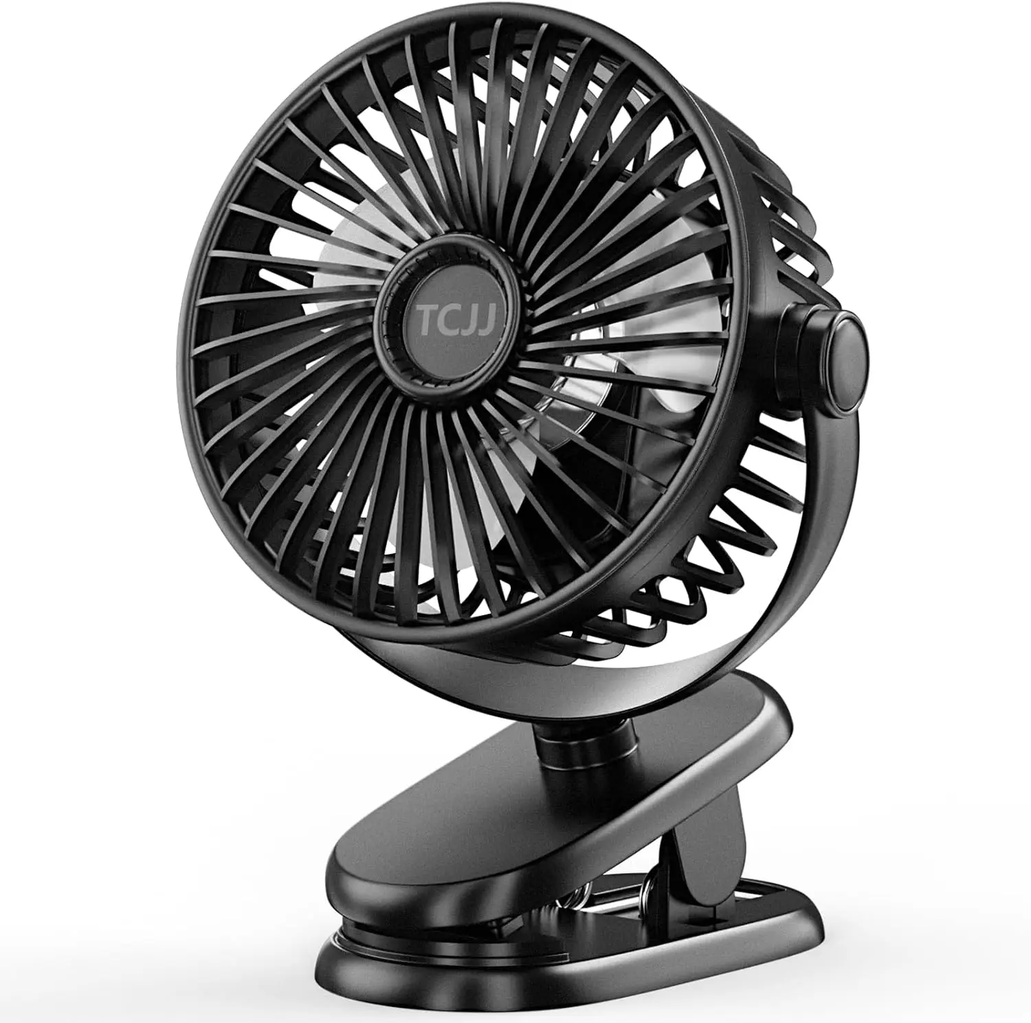 

Portable Clip on Fan, Rechargeable Stroller Fan with USB Type-C, 5200mAh Battery, 3 Speeds & 360° Rotation for Car Seat Camping