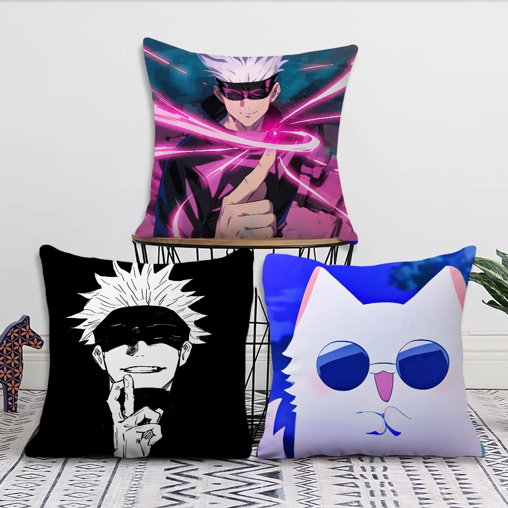 Jujutsu Kaisen Gojo Satoru pillow cover Sofa living Printing Decoration Room Home Office Coffee Shop Car Nordic Simplicity Cover