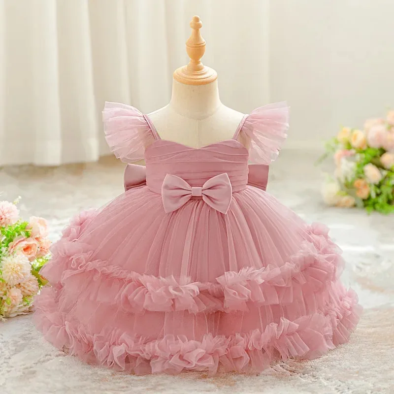

XT8Kid Elegant Baby Girl Floral Tulle Dress Suitable for Parties School Performance Wedding Perfect for Birthday CelebratioXT6@!