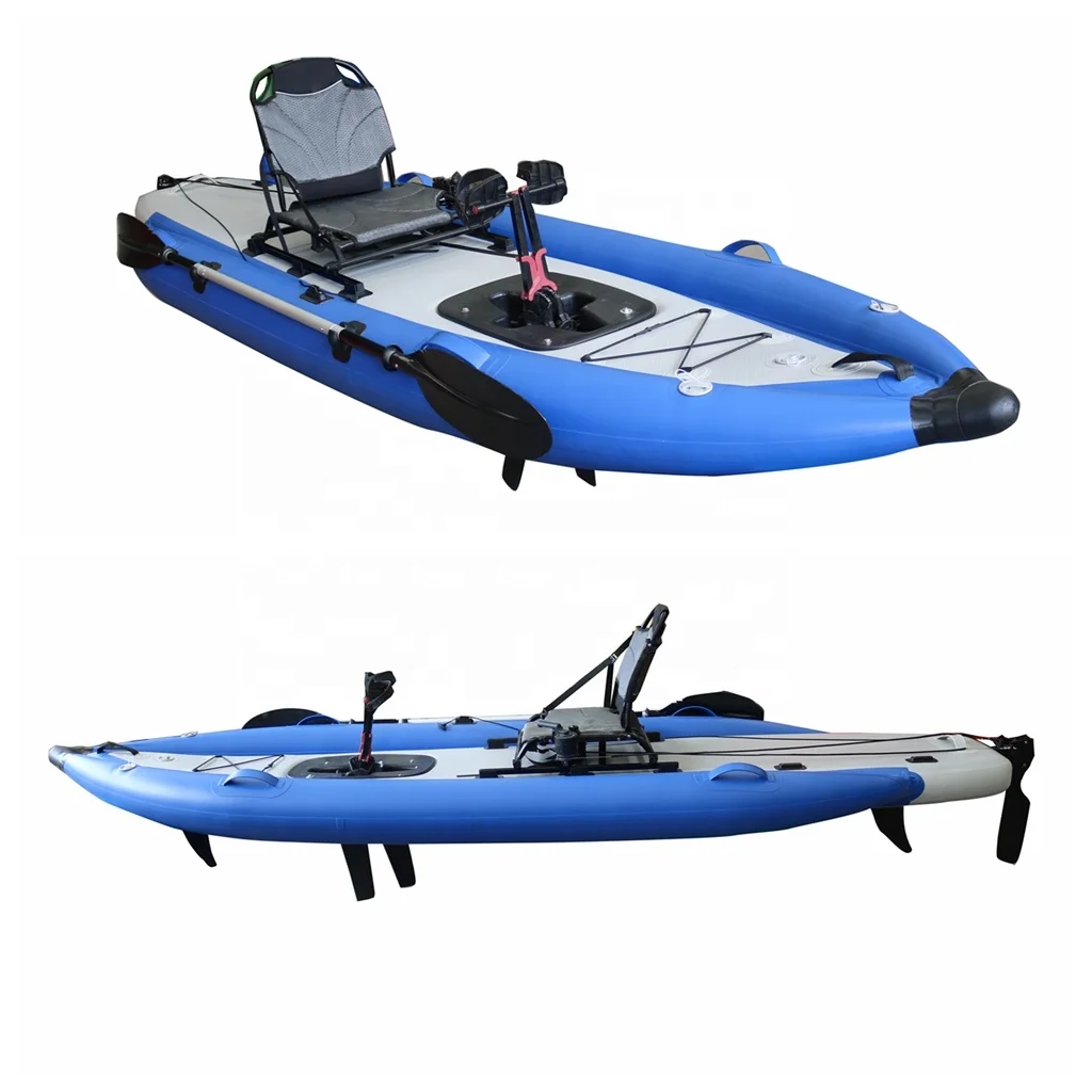 

Inflatable Kayak PVC Material 12 FT Sit on Top Inflatable Pedal Fishing Kayak /Canoe Easy to Transport and Carry