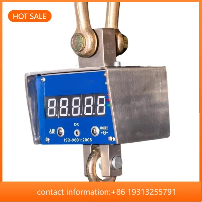 

【Best-selling】2Ton Wireless Digital Crane Scale Carbon Steel Hanging Weighing Scale