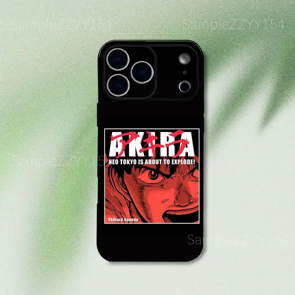 Custodia per telefono Anime AKIRA Red Cool per iPhone 17,16,15,14,13,12,Pro,Max,Plus,E,SE4,Air,Mini Funda morbida nera
