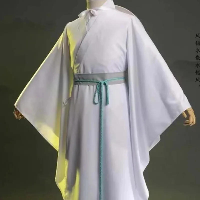 2025 11 애니메이션 시에롄 코스튬 천관시푸 시에롄 코스프레 의상 상의 가발 할로윈 소품 남녀 화이트 한복 C