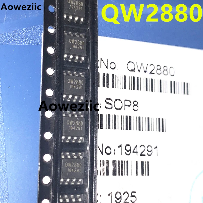 QW2880 SOP-8 LED bulb downlight non isolated driving IC fire emergency light lighting chip