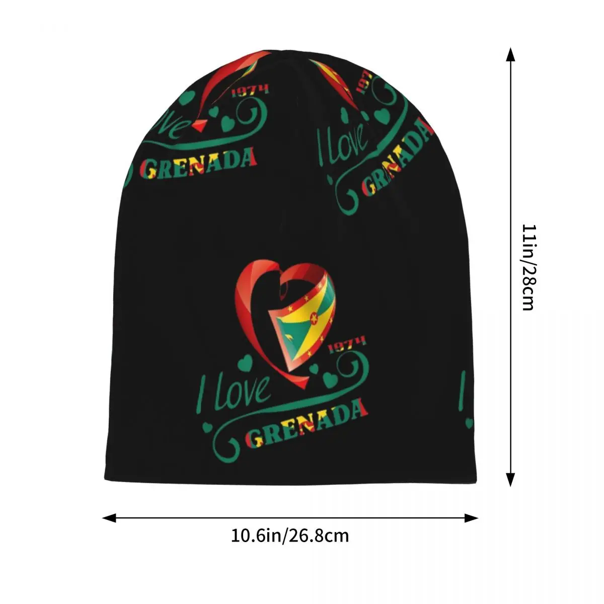 Grenada Independence Day Skullies Beanies Hats Warm Autumn Winter Outdoor Cap Knitted Bonnet Caps for Unisex Adult