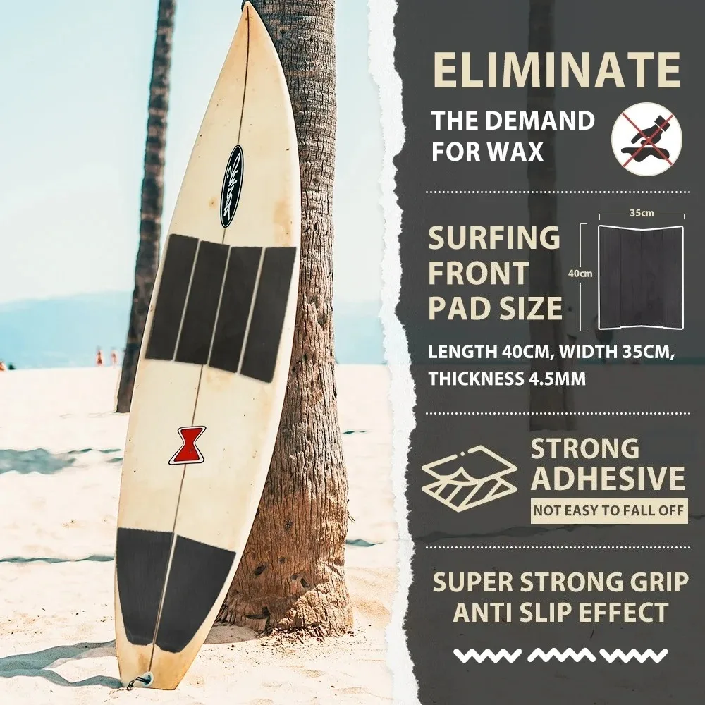Surfboard Traction Pad Surfing Tail Pad EVA Pad Super Glue Surf Traction Pads Surfing Foam Pad Anti-slip SUP Deck Pads