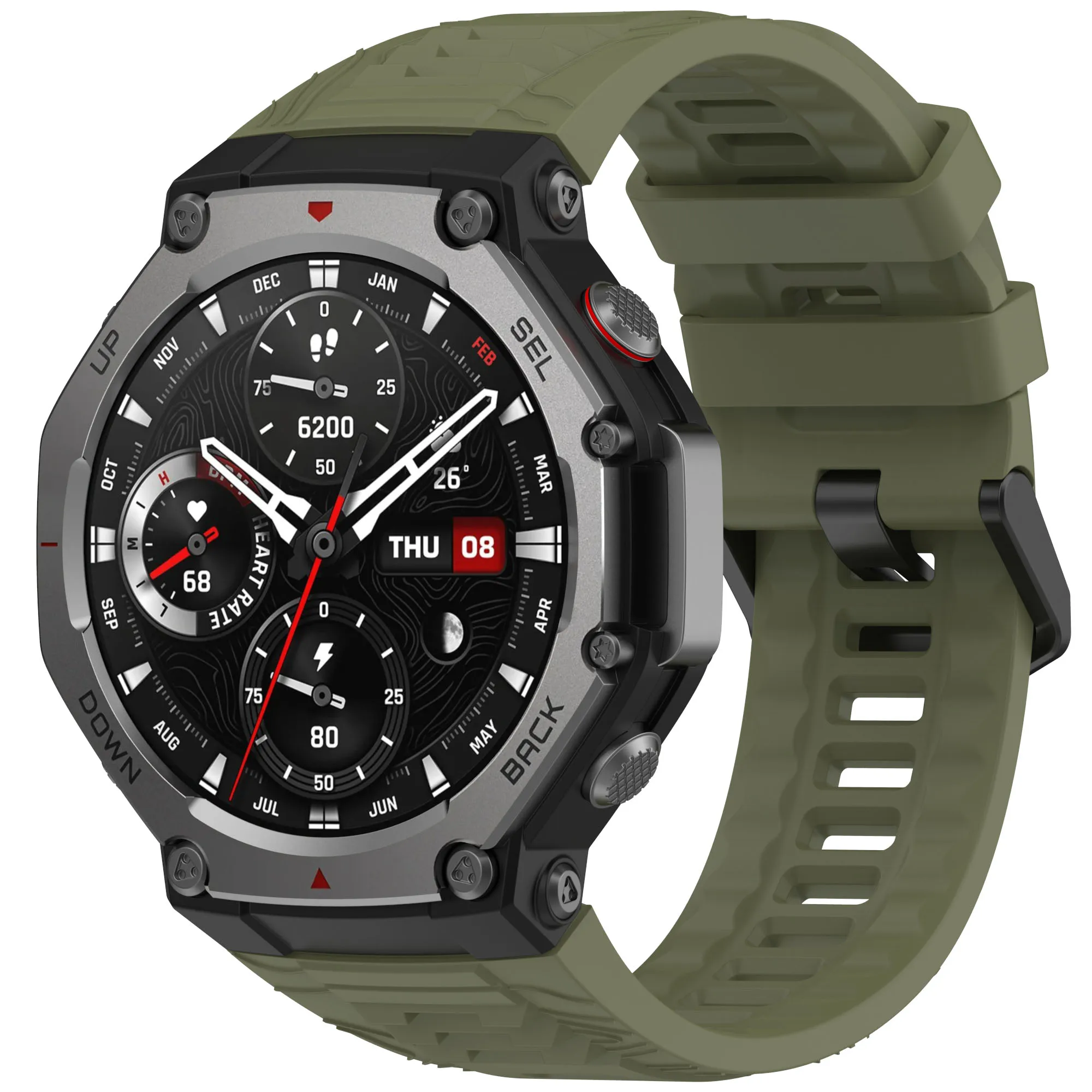 Silicone Watch Strap For Amazfit T Rex 3 Replacement Sports Watch Band Bracelet Wristband For Huami Amazfit Trex 3 Accessories