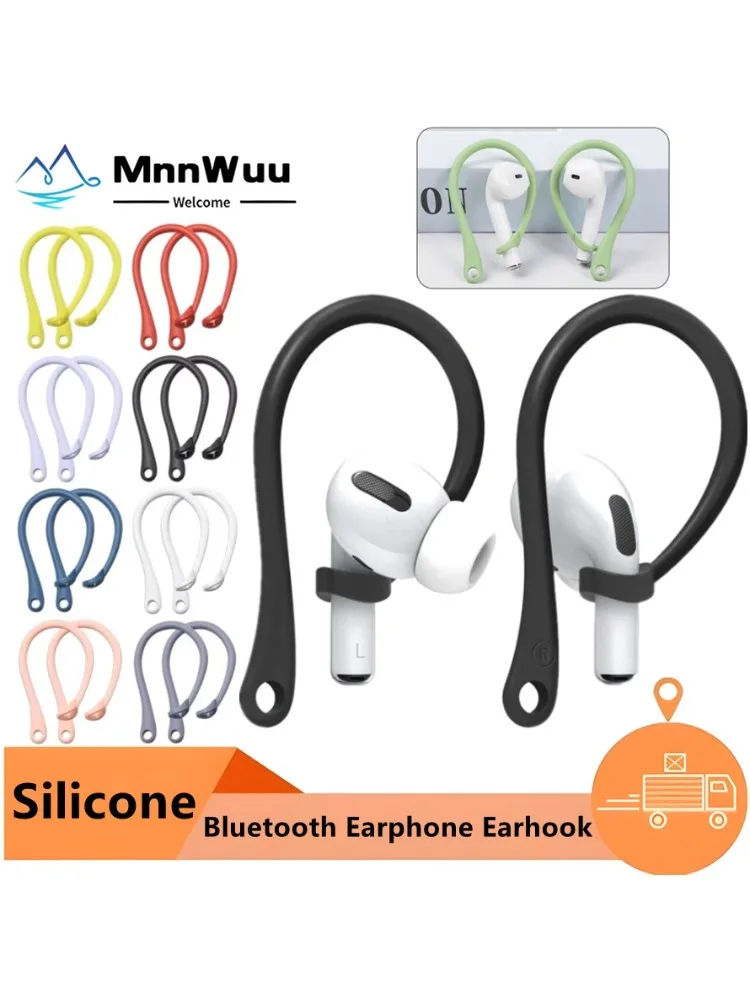 Crochet d'oreille en Silicone pour écouteurs Bluetooth, pour Airpods Pro 1 2, casque de sport Anti-perte, crochet d'oreille de remplacement, accessoires pour écouteurs