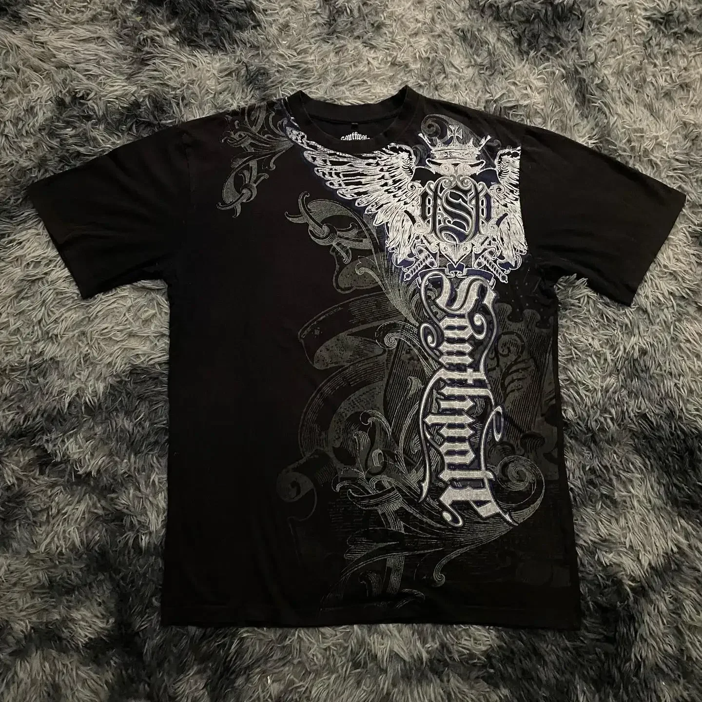 Short Sleeve Tapout Hip Hop Skulls Letter Graphic T-Shirts for Men Casual Gothic Streetwear Goth Cotton Oversized Tops