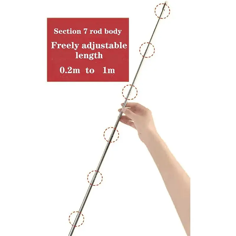 N34R-6 Pack Telescopic Teachers Pointer Teaching Pointer Hand Pointer Classroom Whiteboard Pointer Handheld Presenter