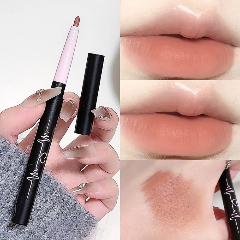 1Pc Matte Lipliner & Lippenstift Set Wasserdicht Langlebig Lip Make-Up Weiche Matte Farbe Rendering frauen Make-Up kosmetik Großhandel