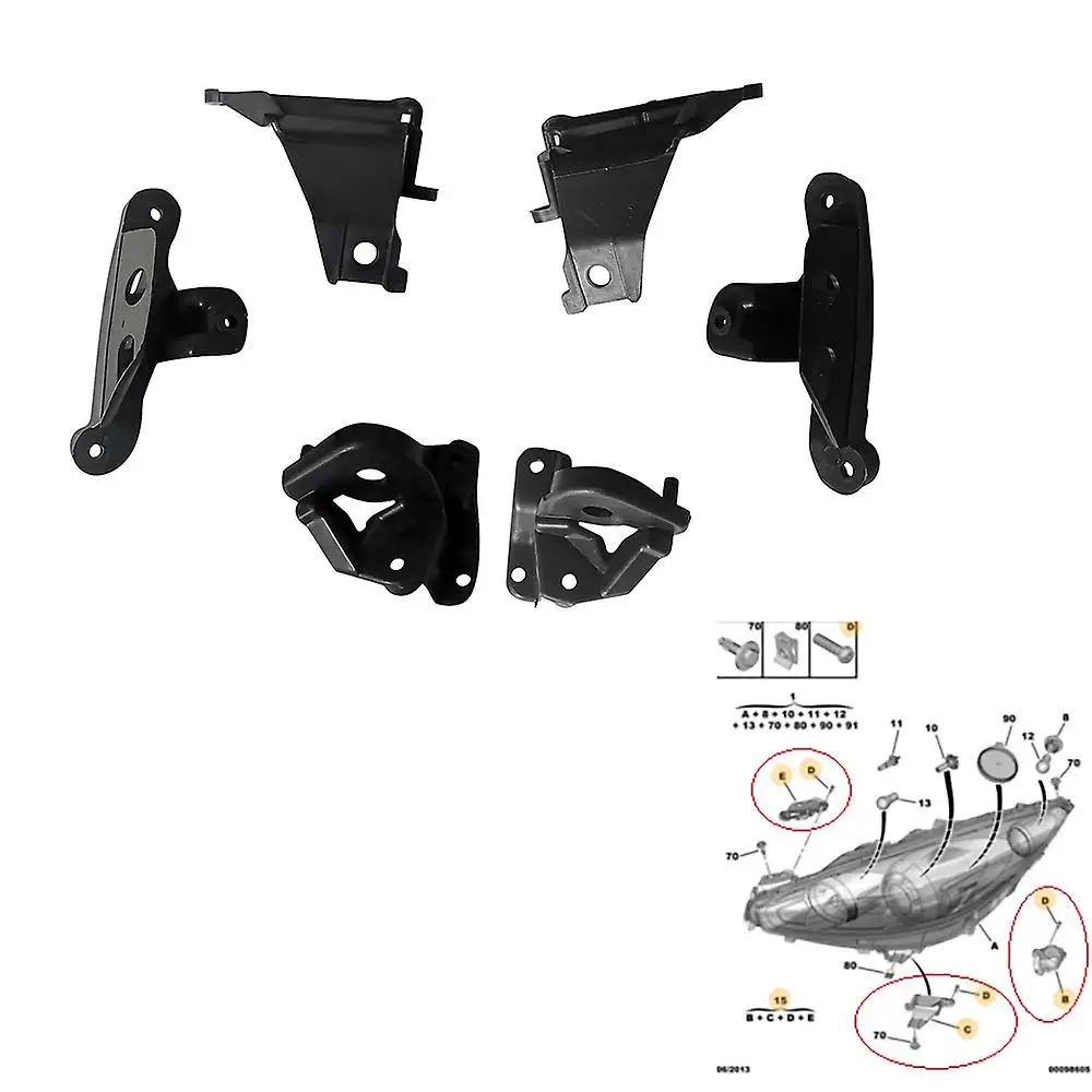 For Peugeot 308 Mk1 408 Mk1 Left Right Headlight Bracket Repair Kit