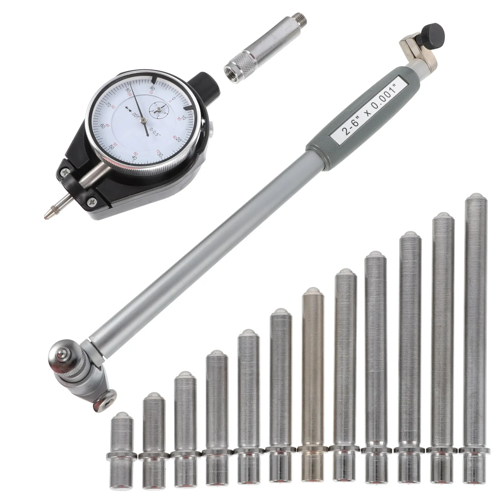 1Set Reliable Engine Compression Diagnosis Tester Titanium Alloy Build Easy Operation for Gas Engine Cylinder Pressure Testing