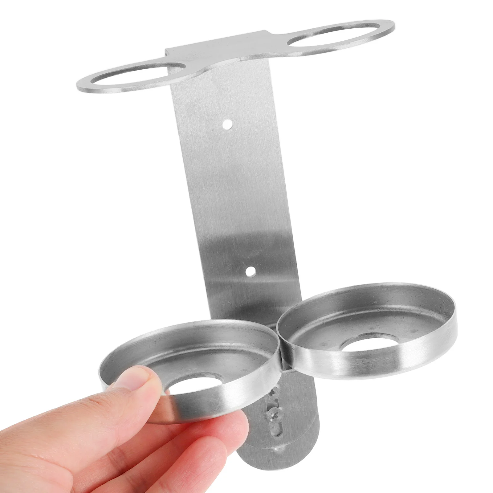 

Soap Dispenser Shampoo No Punch Bottle Automatic Silver Bathroom Hook