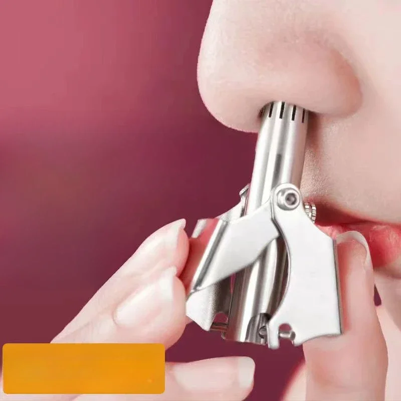 

Моющийся портативный триммер для волос в носу, чистка без ржавчины, безболезненная стрижка волос в носу, мужская портативная бритва