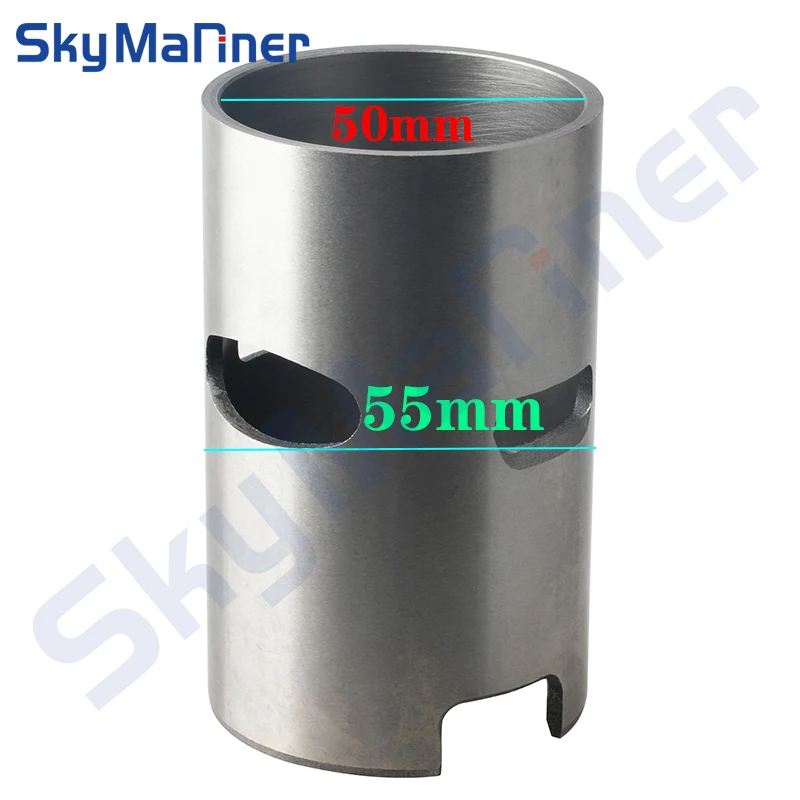 Cylinder Sleeve Liner STD 677-11312 for Yamaha 8HP 5HP 2T Outboard Motor Old Model 50MM 677-10935-00