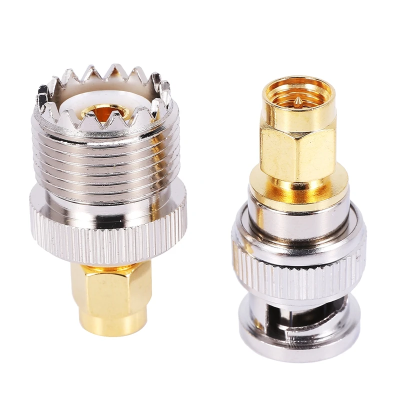 SMA to SMA BNC N F UHF 타입 커넥터 키트, RF 어댑터 20 타입, SMA 암-F 수, SMA 암-F 암