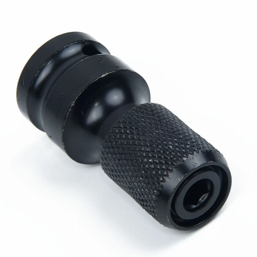1/2'' Drive to 1/4'' Hex converteren for Schlagschrauber schwarz Werkzeug Kits Drill Chuck Converter Socket Convert Connector