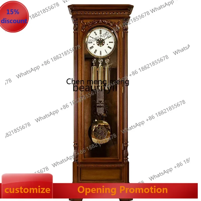 

ss7486 Helmler floor clock European American living room villa pendulum clock Chinese retro, classic watch machinery