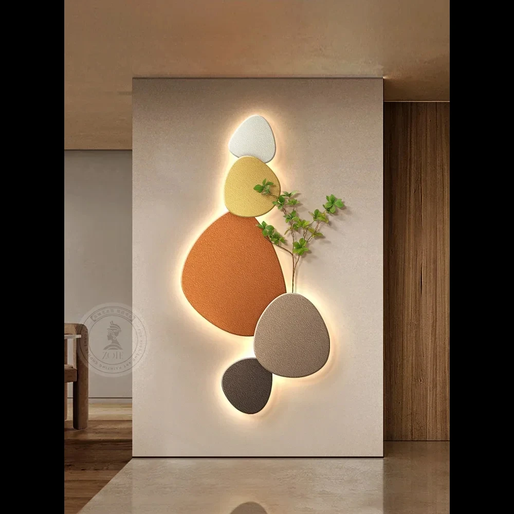 

CX169CR Modern Living Room Wall Lamp Porch Painting Wall Lights Green Plant Mural Corridor Aisle Painting Wall Lamp Plug