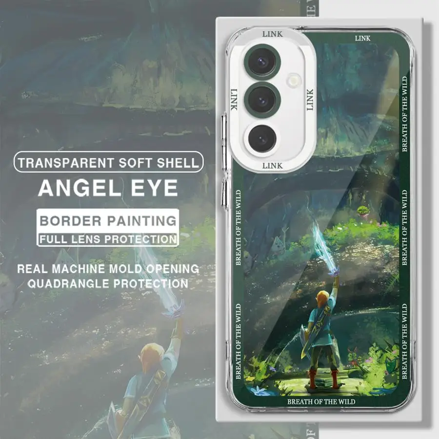 Legend of Zelda Phone Case for Samsung Galaxy A35 A55A53 A54 A73 A34 A33 A25 A24 A13 A14 A15 5G Clear Soft Shell