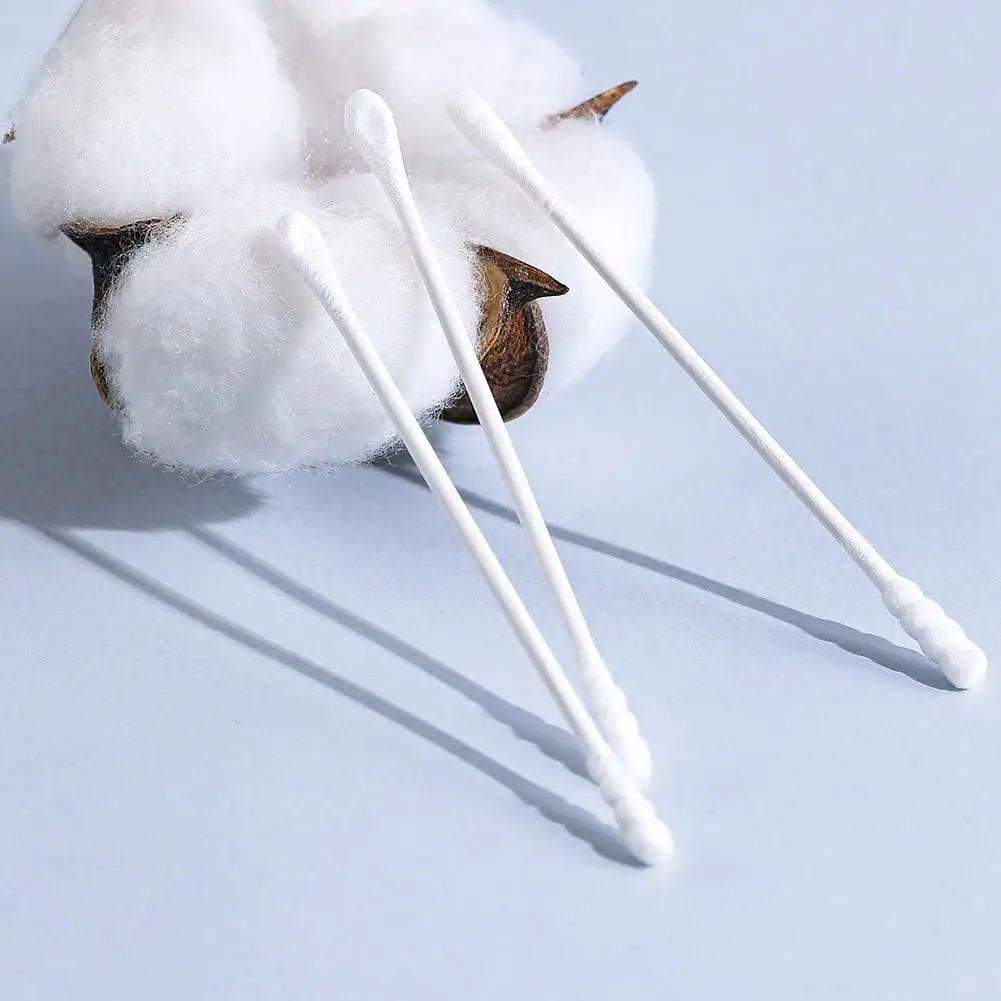 Coton-tige jetable pour bébé, 200 pièces, bâtons de papier en boîte, coton-tige pour enfants, démaquillant, soins de la peau doux de chine