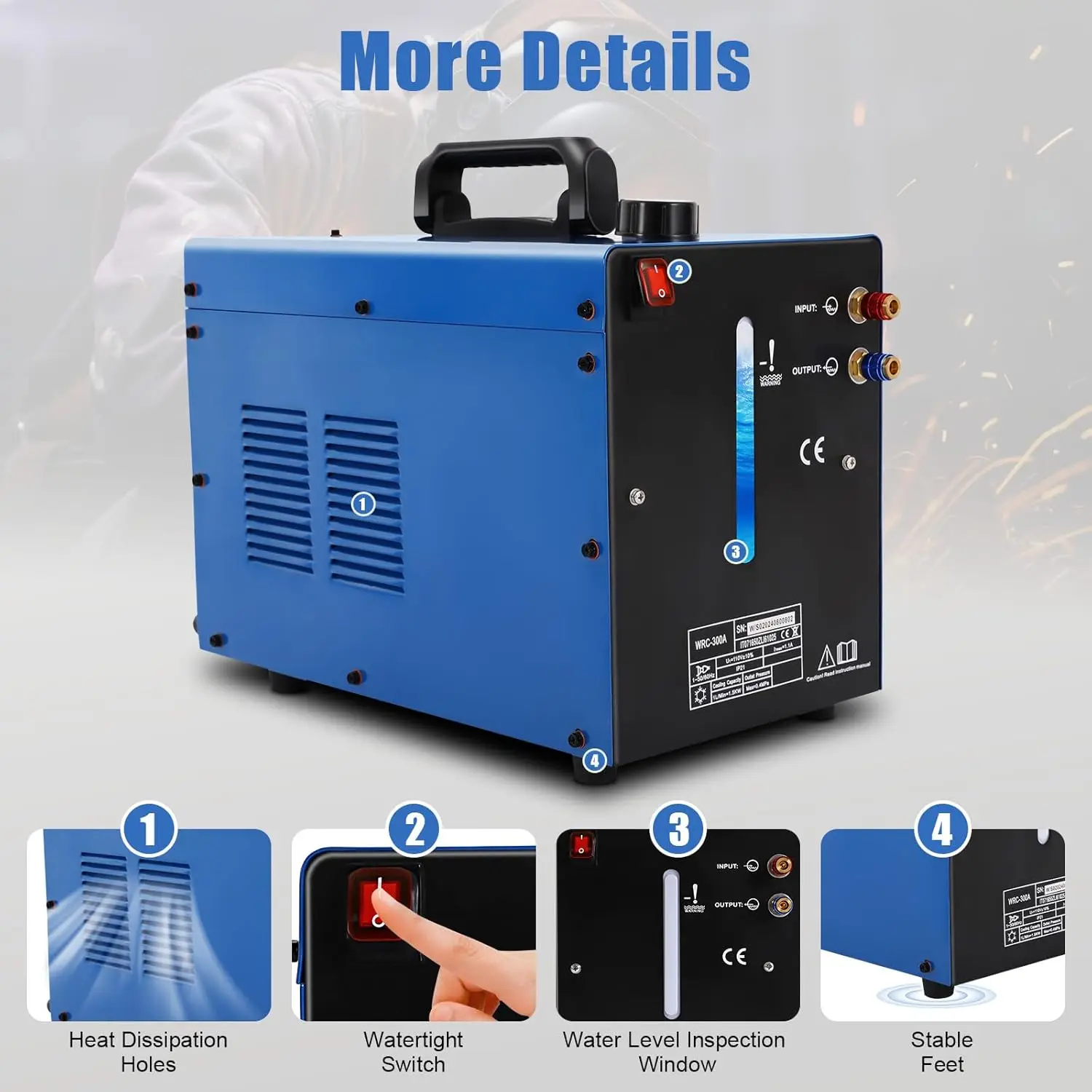 Tig Cooler 10L Welding Water Cooler 110V Torch Industrial Water Cooler Torch Water Cooling System For Welding Equipment,