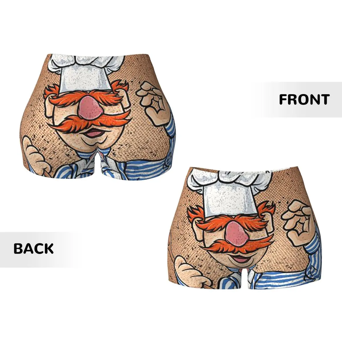 Shorts de ioga de chef sueco personalizados para mulheres, treino de ginástica, corrida, vôlei atlético, shorts de motociclista