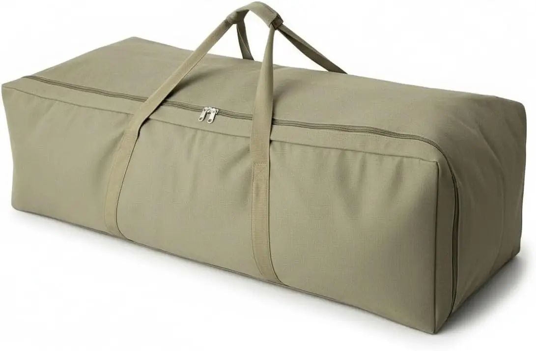 

Extra Large Canvas Travel Duffle Bag Heavy Duty Sports Military Camping Tent Storage Army Green