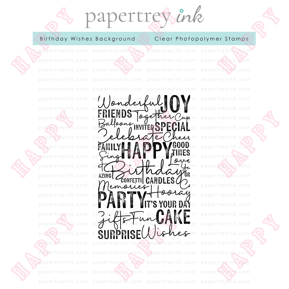 

Arrival New Clear Stamps Birthday Wishes For Scrapbook Diary Decoration Paper Craft Embossing Template DIY Greet Card Handmade