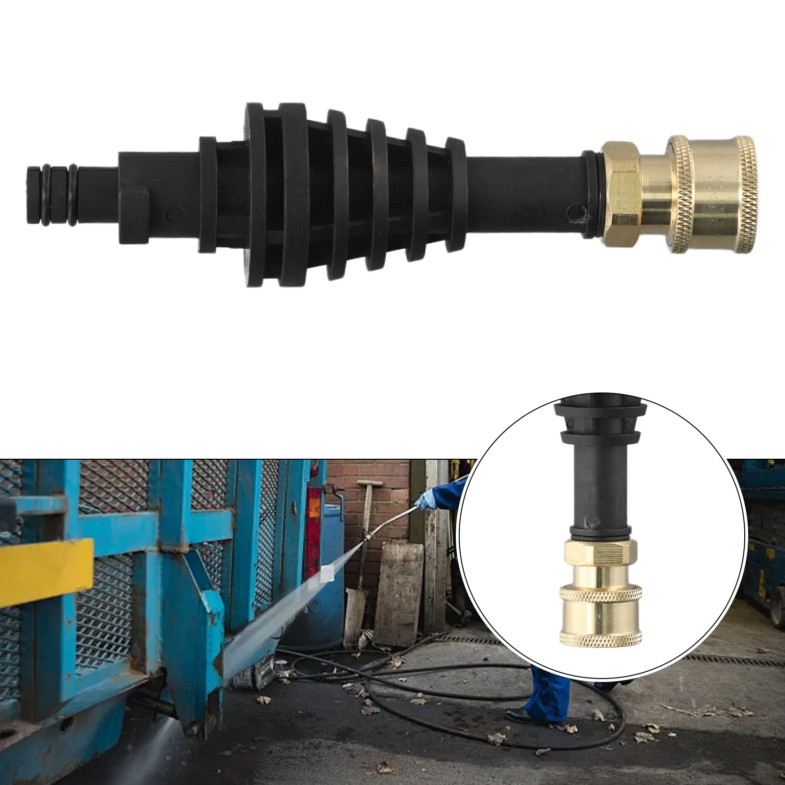 WA4013用アダプター延長ロッド ショートランス番号60046622 高圧洗浄機ツールと互換性があり、柔軟に使用できます