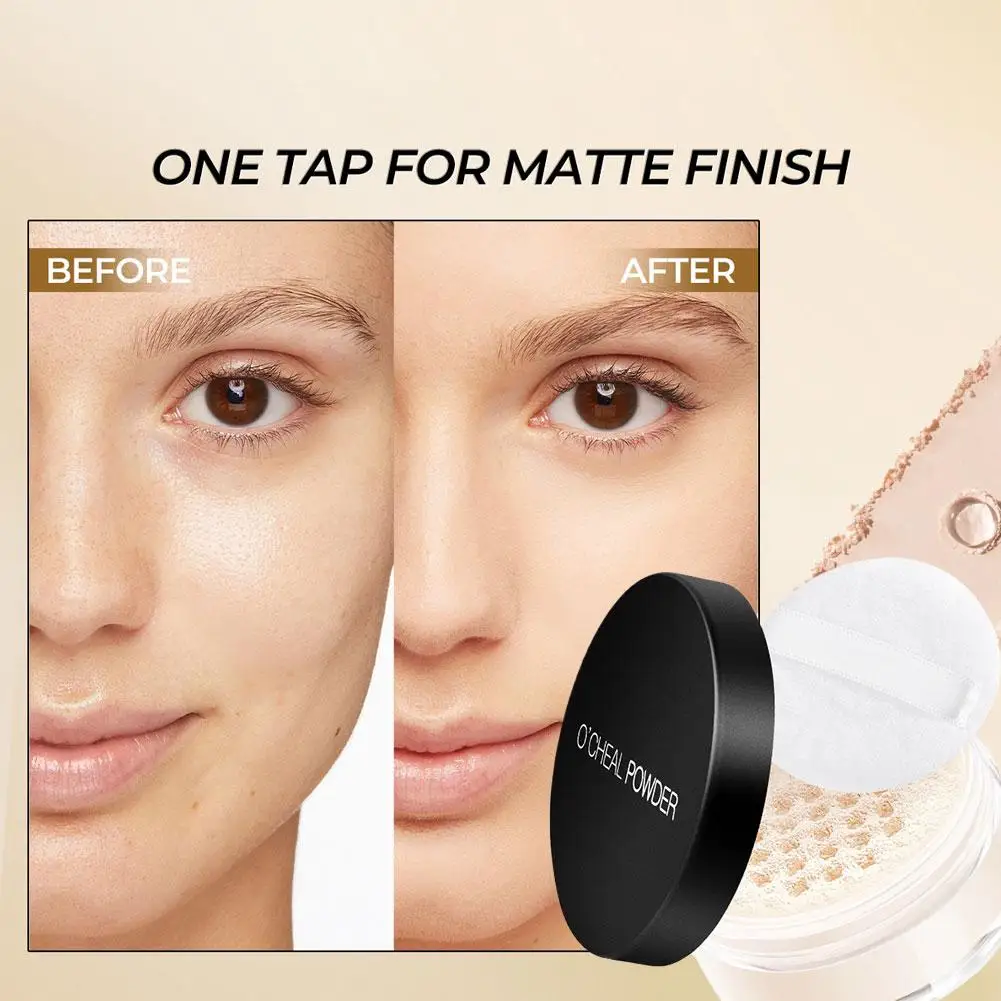 

Matte Loose Powder Control Oil Waterproof Concealer Cosmetics Setting Invisible Pores Makeup Makeup Powder Contouring I6Z0