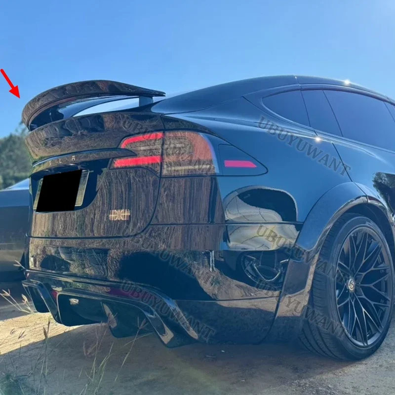 Für Tesla Model X 2016-2022 75D 90D P90D 100D P100D Heckspoiler Flügel Dachspoiler Diffusor Autoteile
