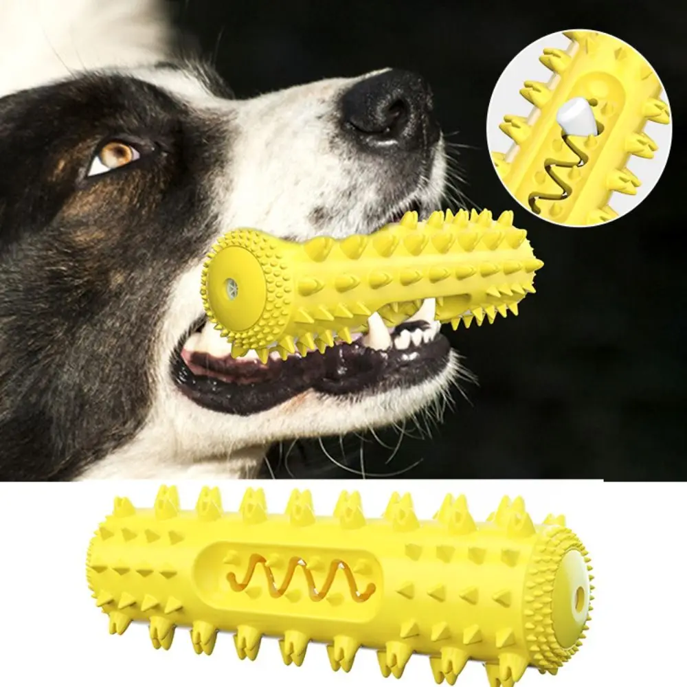الصوتية الكلب مضغ عثرة تصميم الألوان الزاهية فرشاة أسنان الكلب عصا TPR مقاومة للاهتراء الكلب ألعاب التدريب التفاعلية للكلاب جرو
