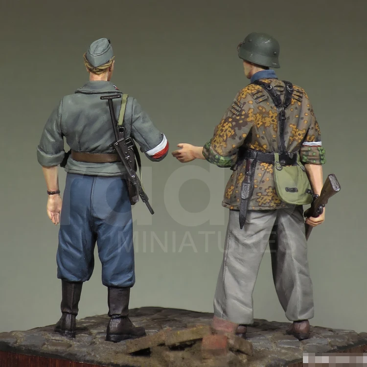 1/35 Polish Home Army, Assault Squad, 1944, Resin Model Soldier GK, Warsaw Uprising, Unassembled and unpainted kit