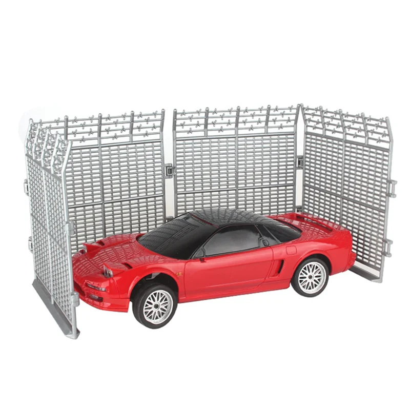 12X Per LDRC 1/18 RC Auto Recinzione Guardrail RC Veicolo Idraulico Simulazione Modello di Scena Recinzione Accessori Modello di Scena