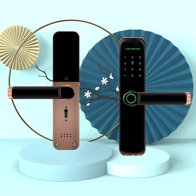 Tuya WiFi Smart Door Lock Biometric Fingerprint Lock App Remote Unlocking Keyless Lock Electronic Smart Home Lock