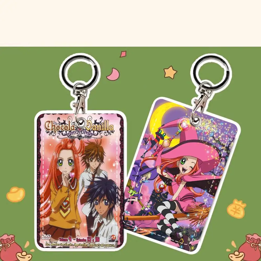 

Минималистичный кожаный кошелек для карт Anime Sugar Sugar Rune, гладкий чехол для удостоверений личности и визитных карточек