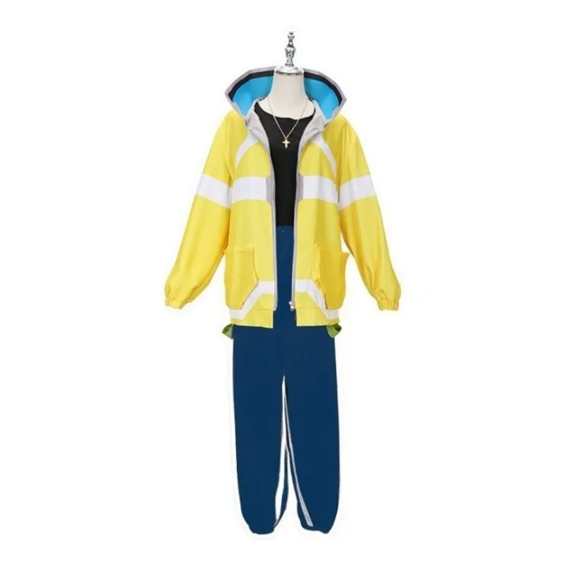 Anime David Cosplay Costume Suit Jacket Coat Outfits Adult Wig Clothing Accessories Halloween Carnival Party Costumes for Male