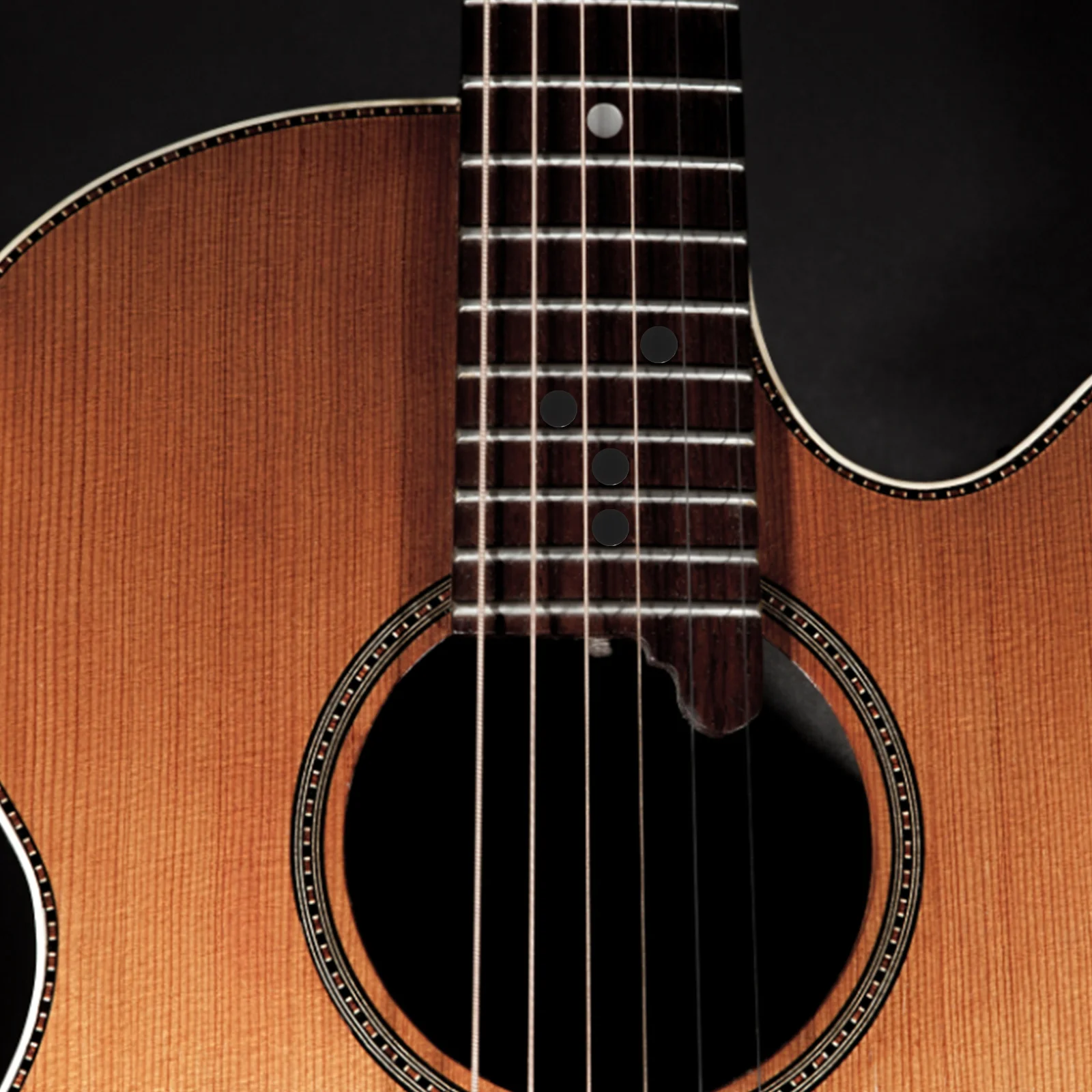 100 قطعة الغيتار الكلاسيكي الصوتية البطانة النقاط الأصابع علامات القيثارة أجزاء الأصابع نقطة الاكريليك الغيتار البطانة النقاط