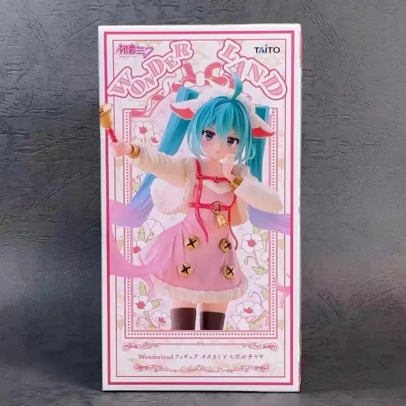 【在庫あり】正規品-タイトー-ワンダーランド-初音ミク-七匹の子羊-pvc製-18cm-アニメフィギュア-コレクション-ディスプレイ-デスク装飾-ギフト